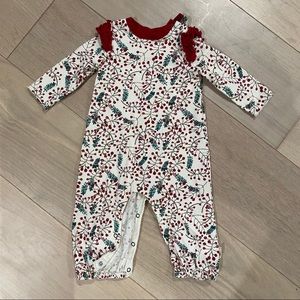 Burts Bees Baby Christmas Romper Jumpsuit